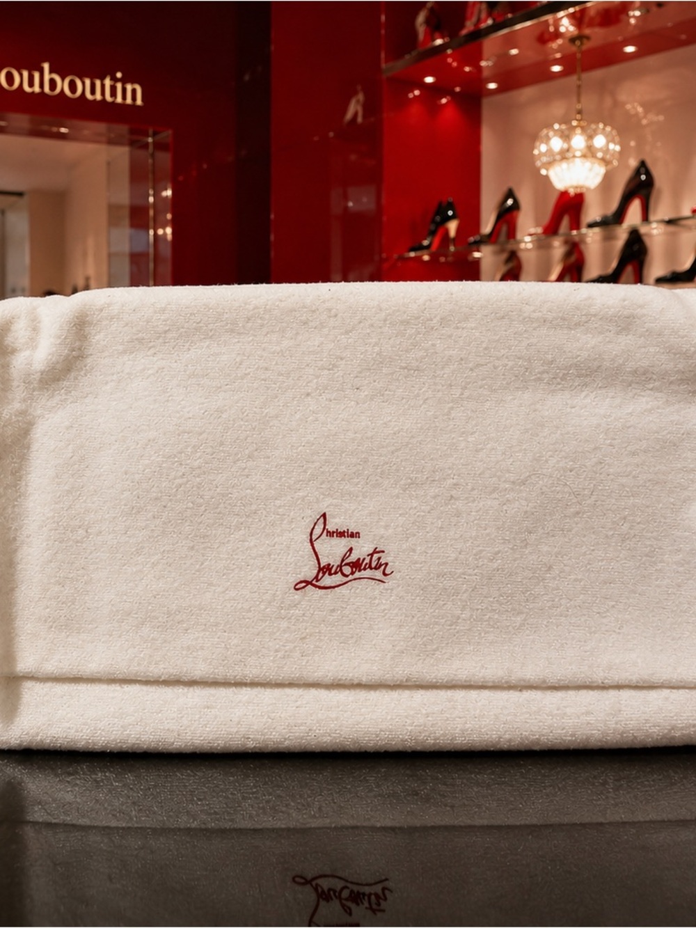 Christian Louboutin Panettone Wallet in "Toile Loubi"  with dust bag. - Picture 4 of 8
